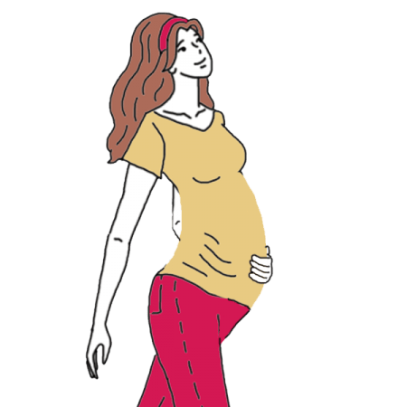 dreaming pregnant woman